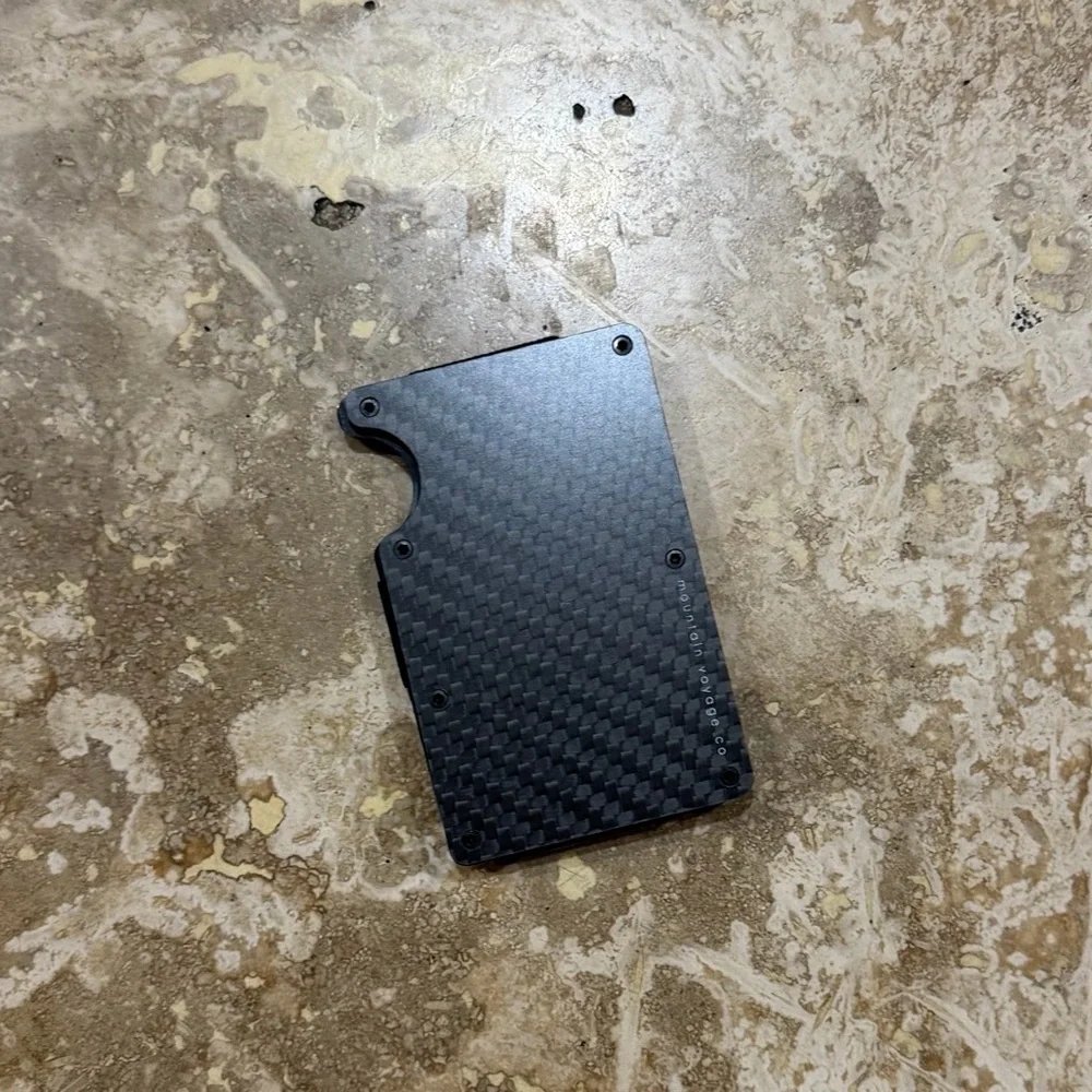 Black Carbon Fiber Money Clip